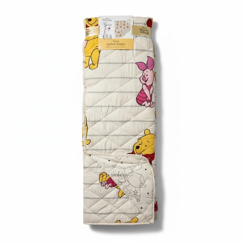 Disney Winnie the Pooh Twin Quilted Blanket - New with tags